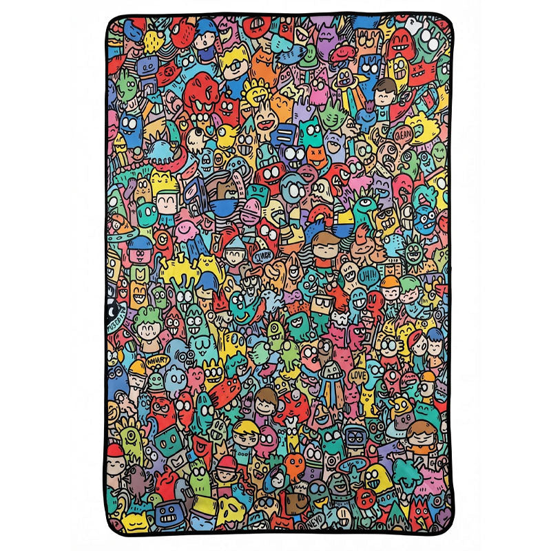 Washable DIY Coloring Blanket for Kids – Reusable Ocean Life Art & Craft Kit